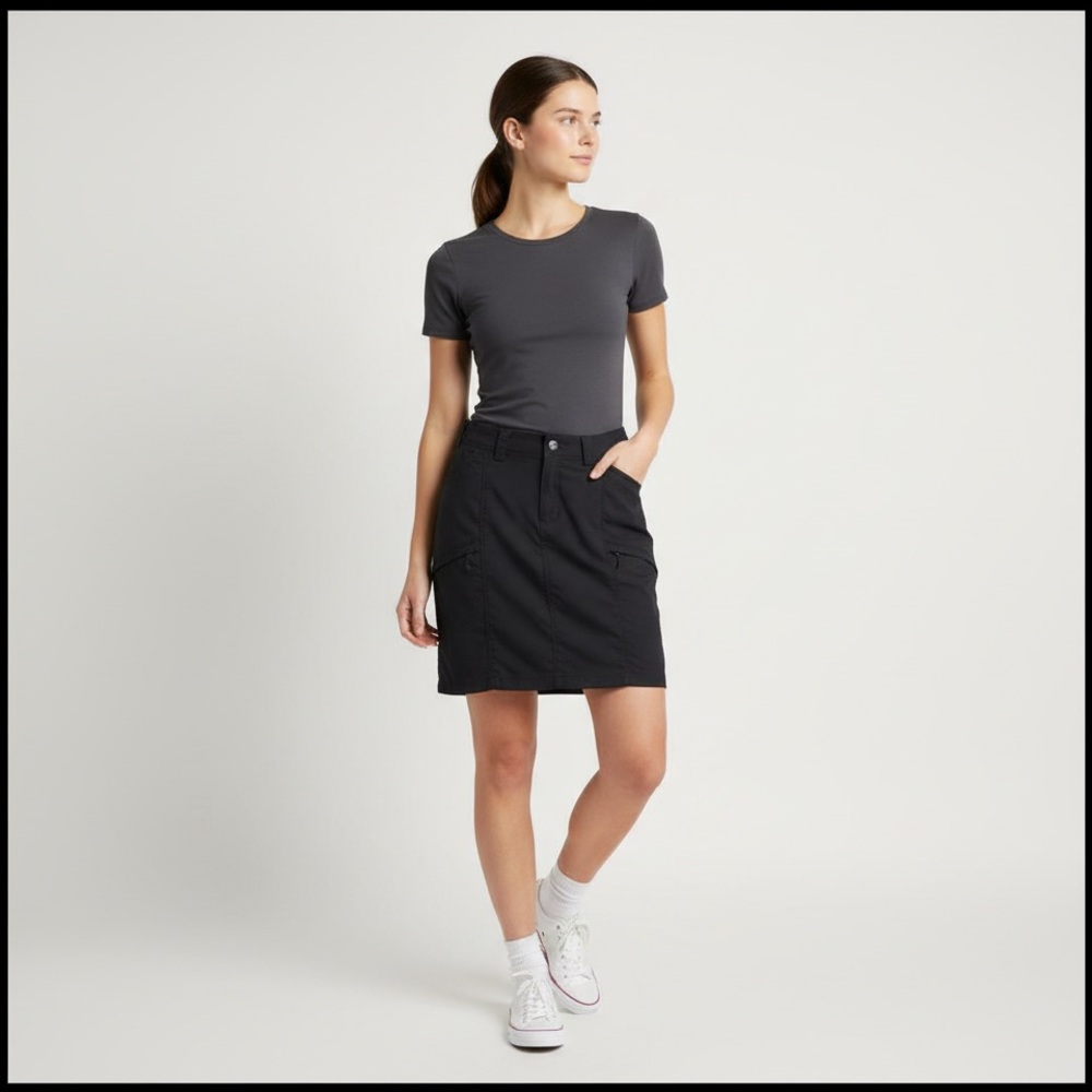 Duluth Trading Co Black Skirt